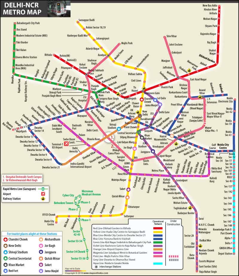 Delhi Metro Map How To Use The Local Transport To See The Best